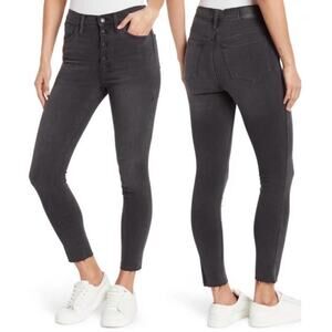 Madewell 10" High Rise Skinny Jeans Size 32 Raw Hem High Rise Button Fly